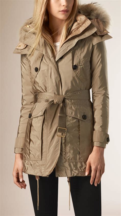 burberry parka with fur hood|net a porter Burberry jacket.